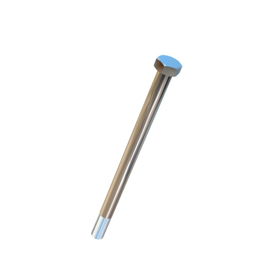 Titanium 1-3/8-12 X 21 inch UNF Allied Titanium Hex Head Bolt (No Dimple)